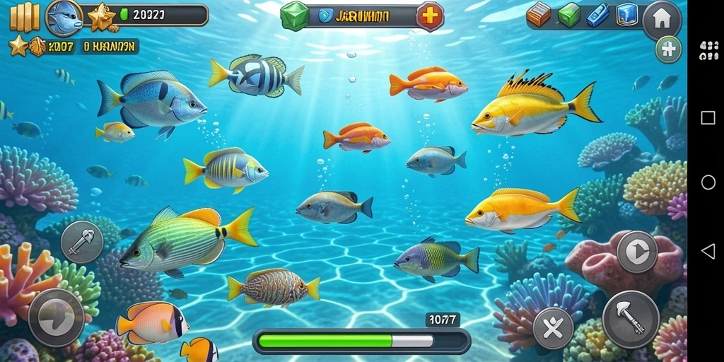 Screenshot gameplay JARUM77 menampilkan aksi seru menembak ikan.