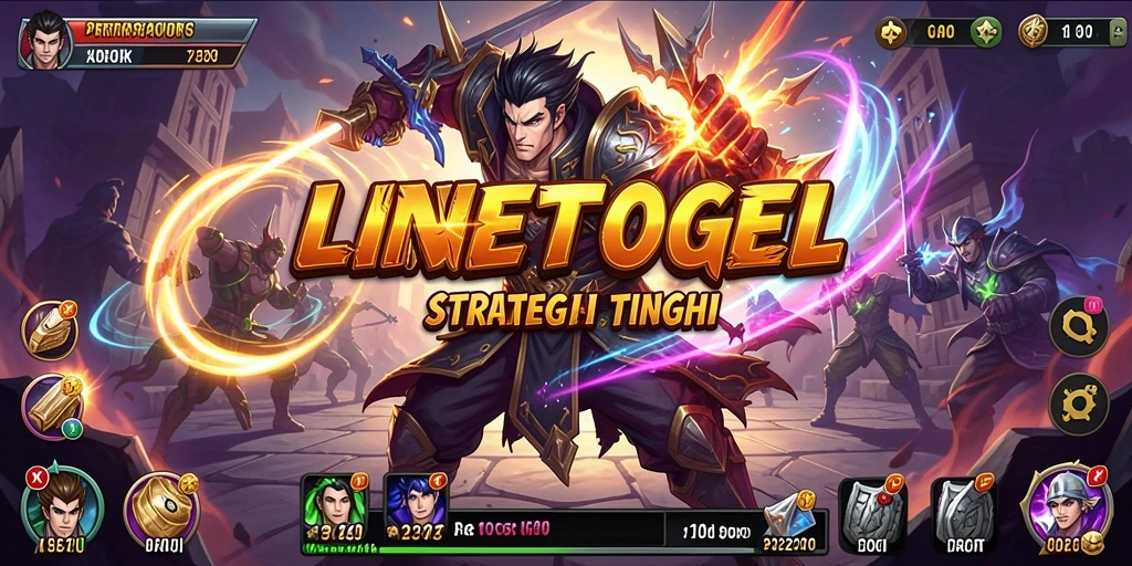 Tampilan action seru dalam gameplay LINETOGEL dengan karakter bertarung.