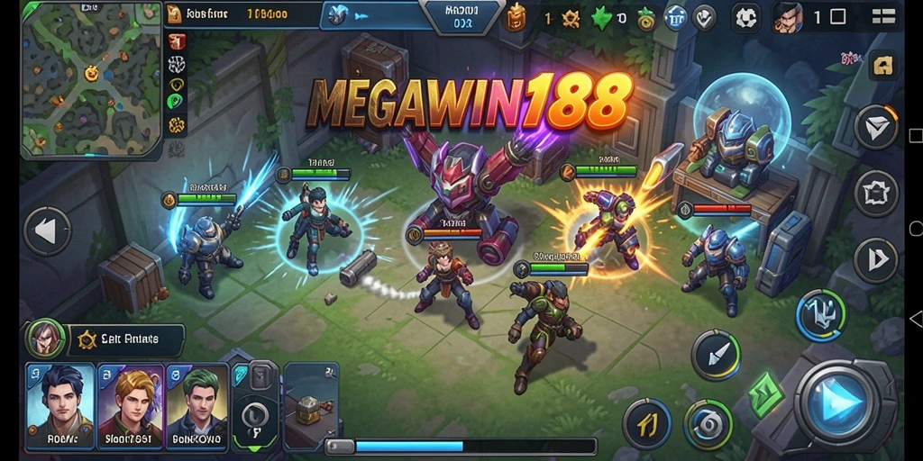 Tampilan gameplay MEGAWIN188 dengan elemen simulation yang menawan.