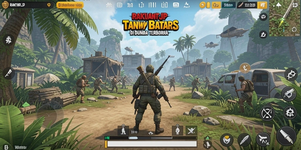 Screenshot gameplay RAKYATJP menampilkan petualangan seru di dunia terbuka.