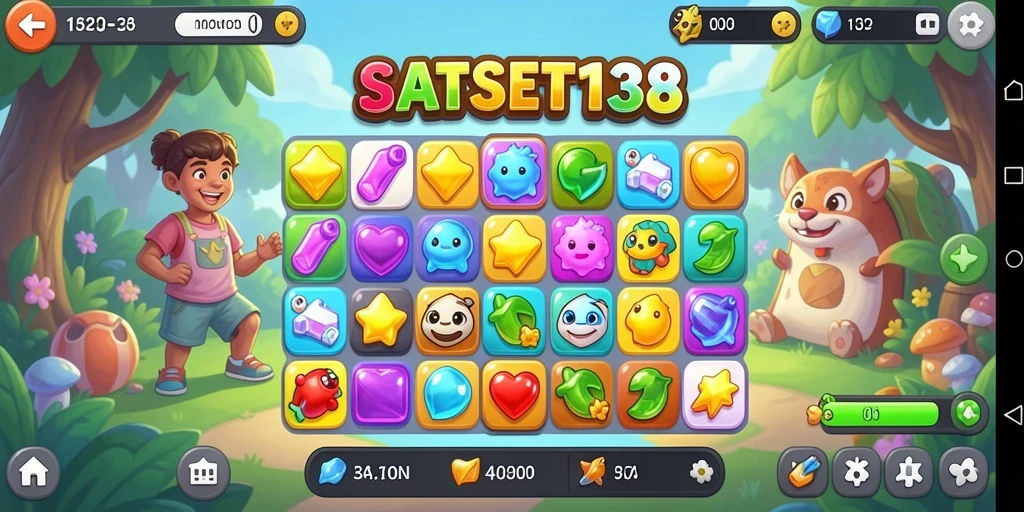 Screenshot gameplay SATSET138 menampilkan level menantang dan grafik yang memukau.