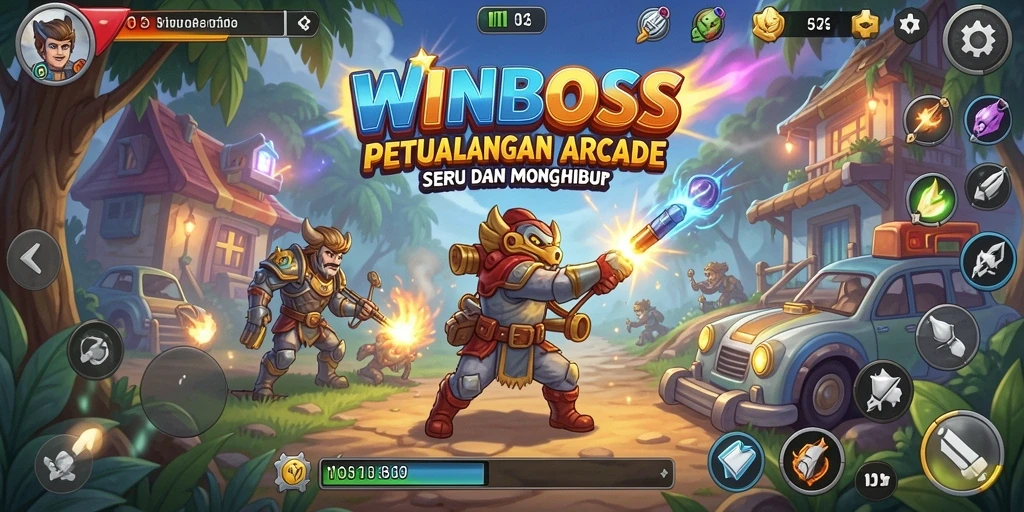 Screenshot gameplay WINBOSS menampilkan aksi seru dalam dunia Arcade.